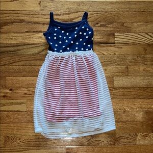 Circo Blue and White Spaghetti Strap Sundress